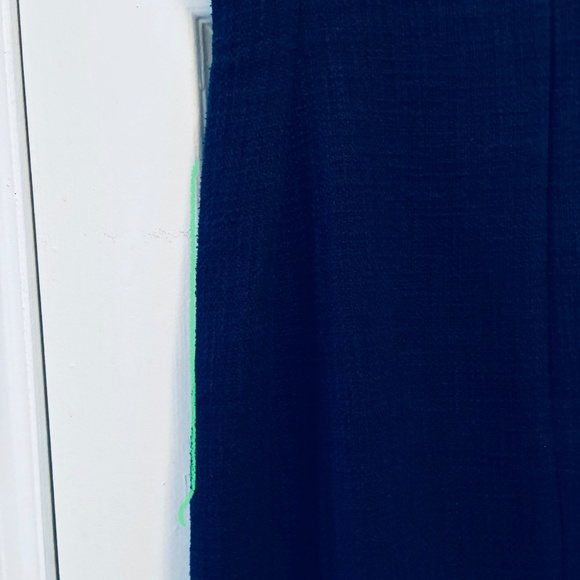 Navy Tweed Sleeveless Dress - Picture 8 of 9